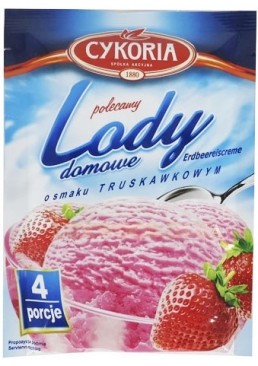 Морозиво для домашнього приготування Cykoria Lody зі смаком полуниці, 60 г